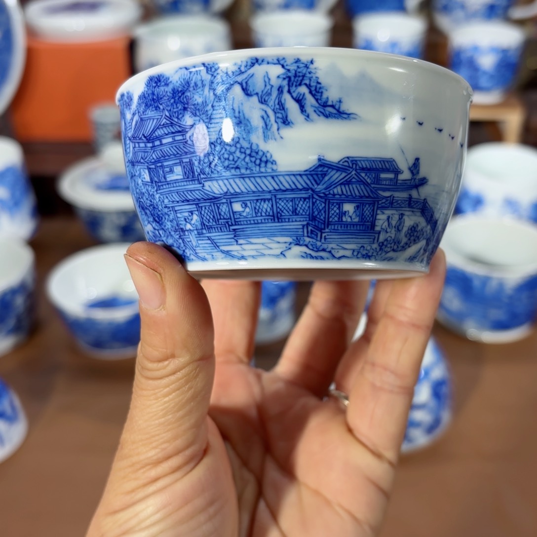 杯全手工全手绘陶瓷