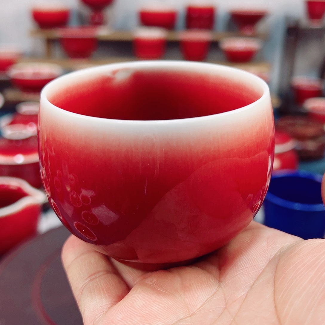 景德镇陶瓷原矿郎红茶具