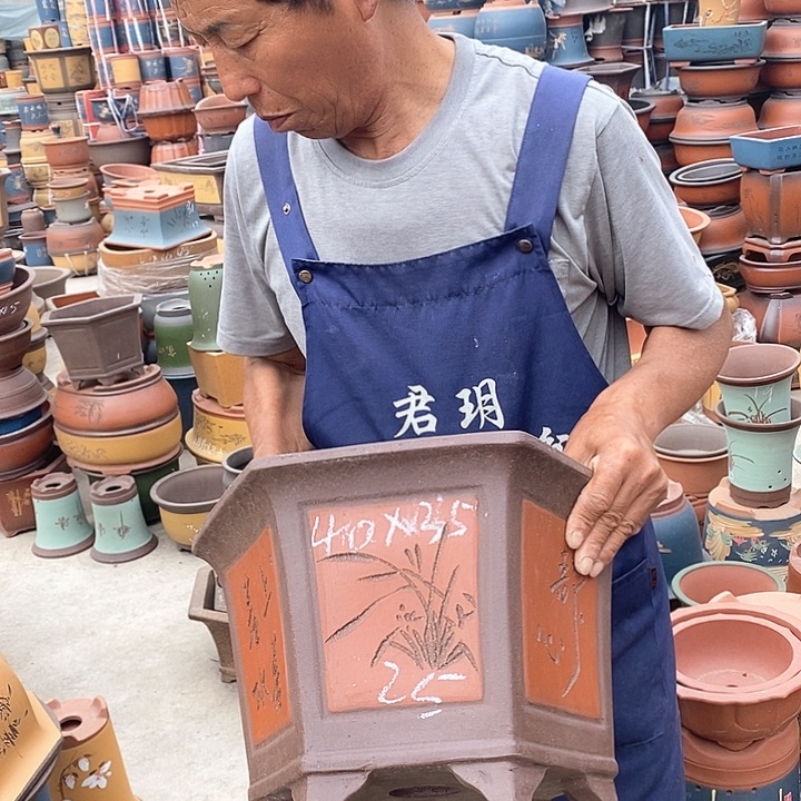 紫砂花盆紫砂花盆