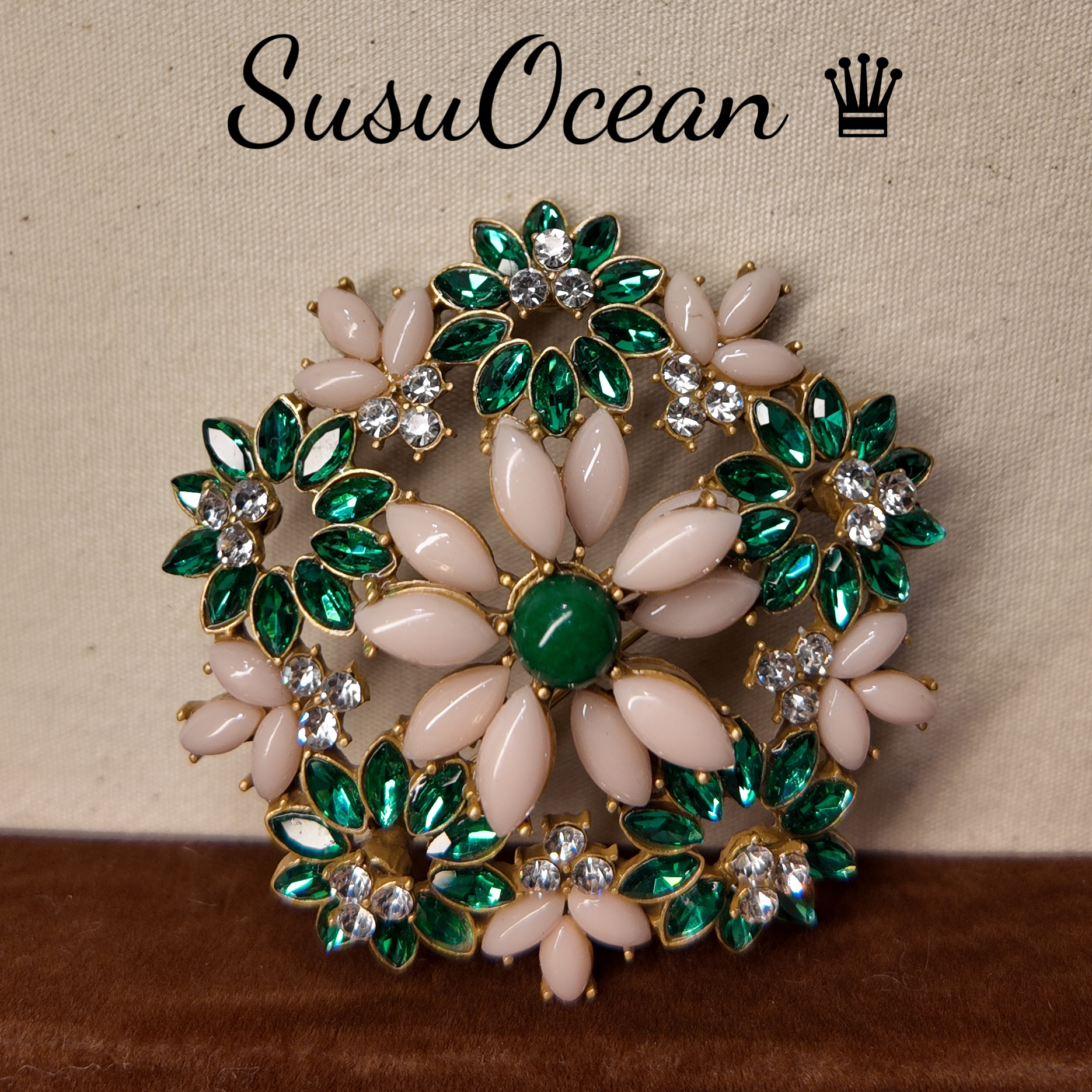 铜合金仿水晶胸针 【0303】SusuOcean经典珍藏