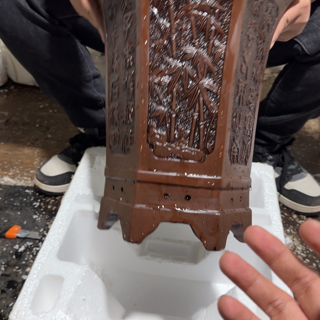 紫砂花盆口径23.30口径