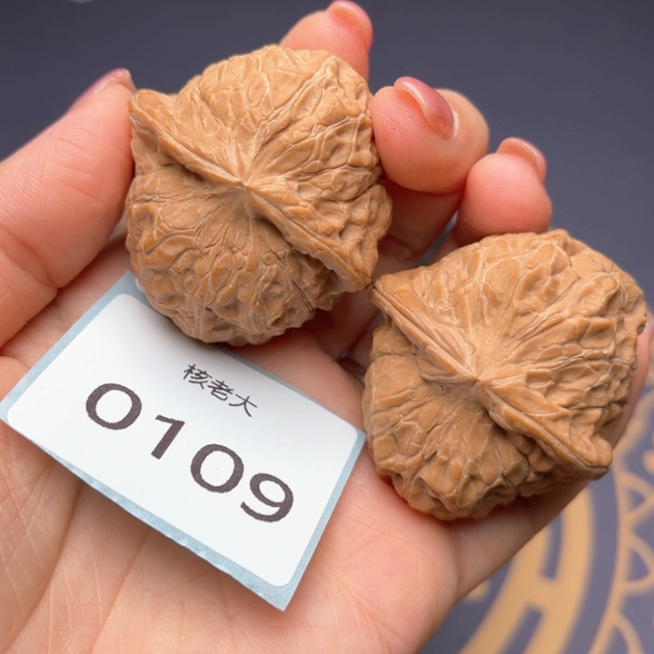 文玩核桃把件40南瓜墩