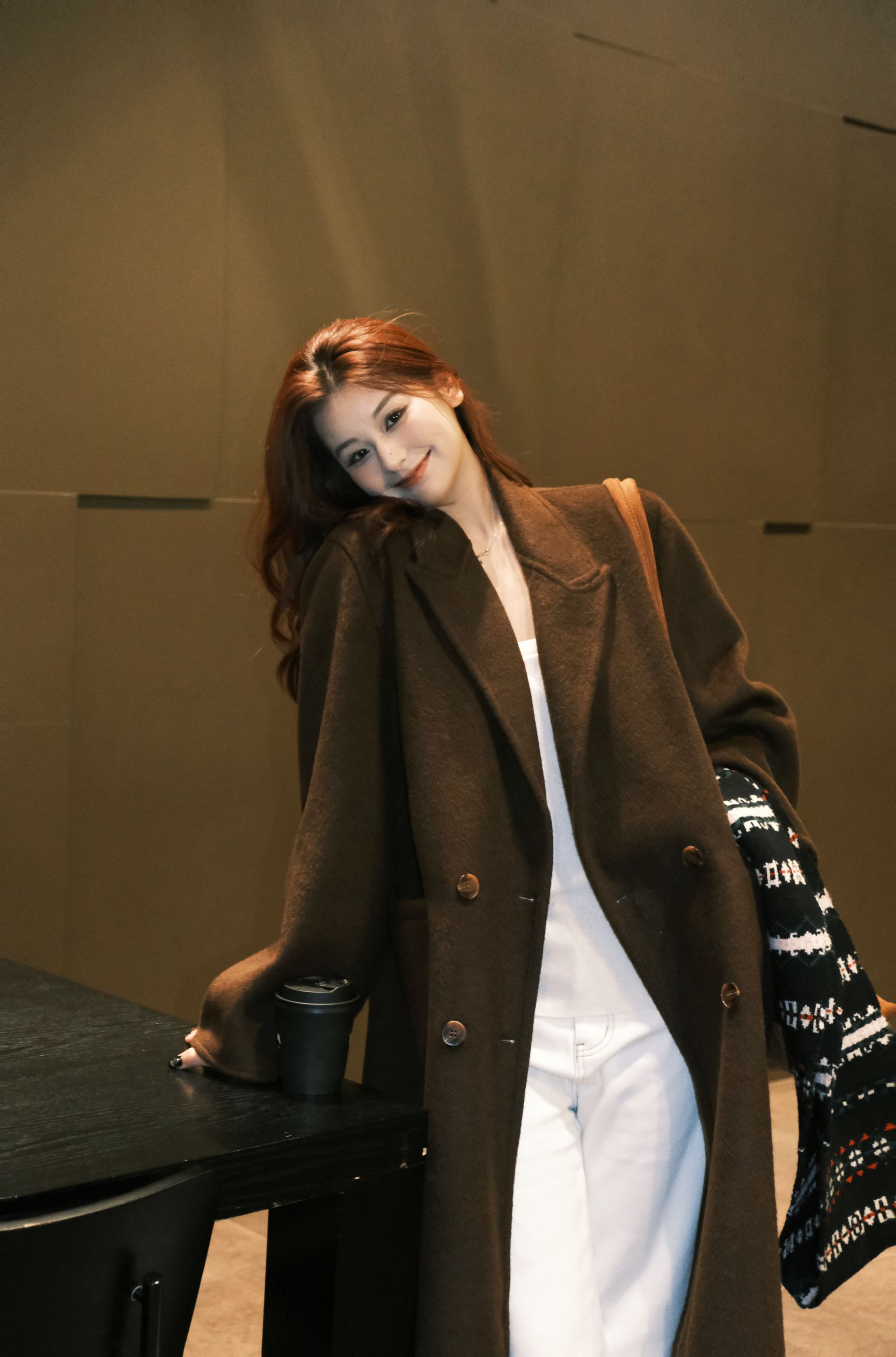 显瘦百搭经典秋冬时尚加厚正肩长款羊毛大衣小个子毛呢外套2598