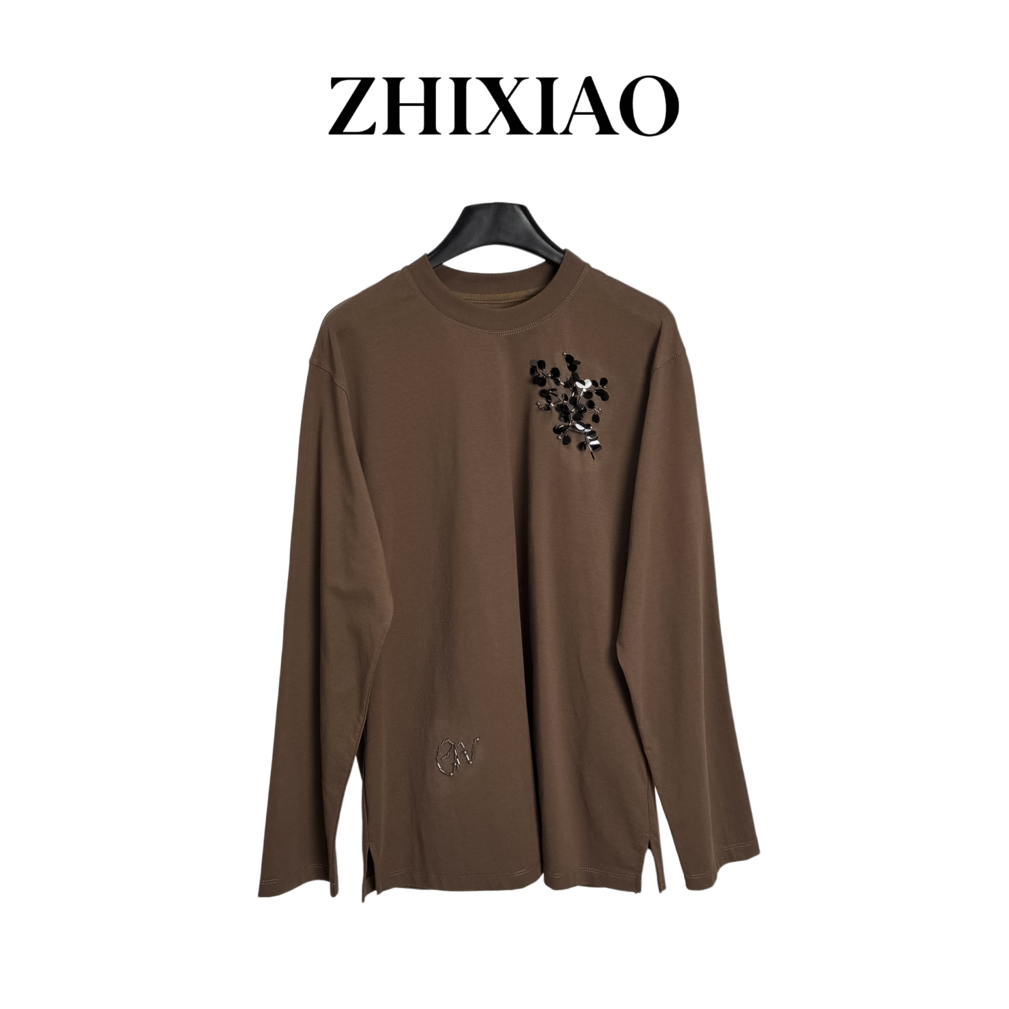 【ZHIXIAO】秋冬新款：刺绣亮片长袖上衣128-2