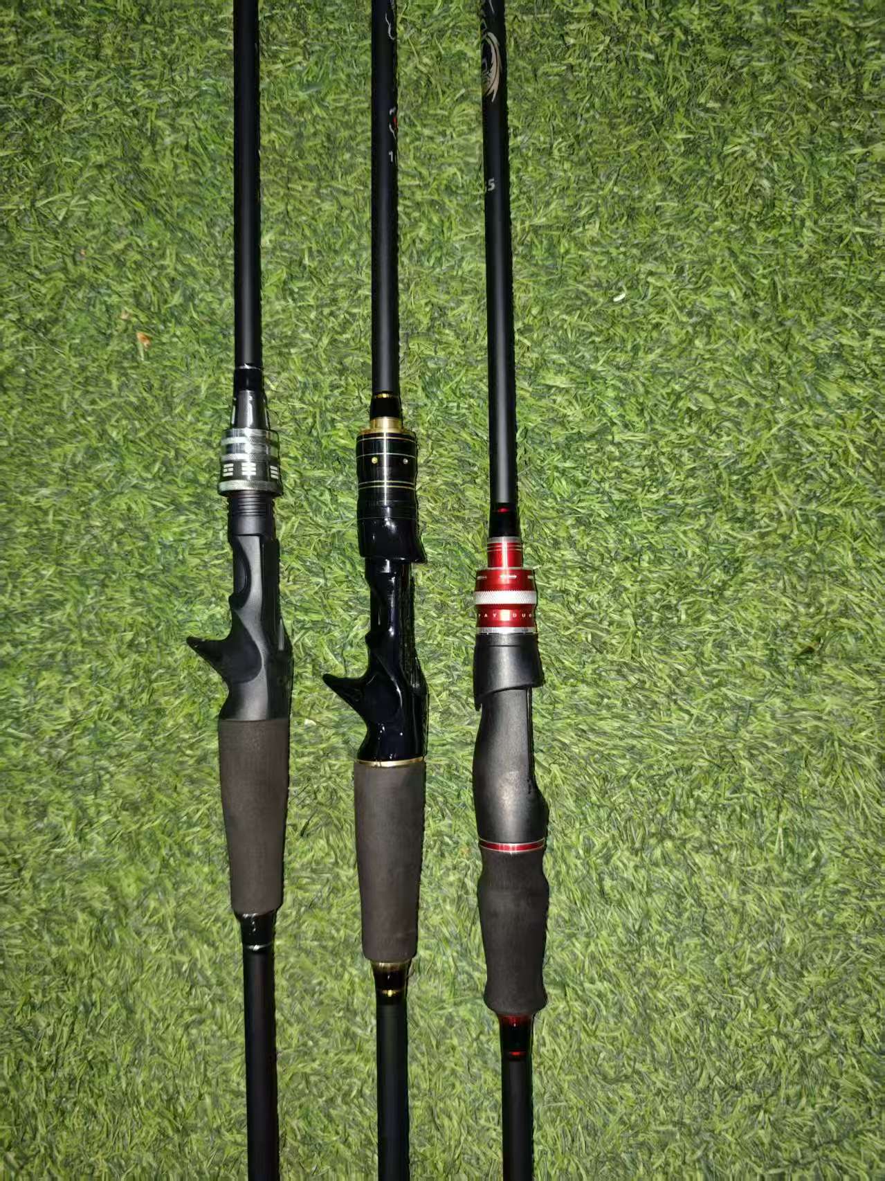 8M硬度中调枪柄直柄全水域远投超硬碳素路亚竿颜色随机发