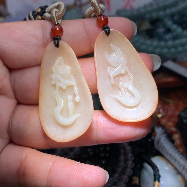 翡翠项链未镶嵌保真天然A货翡翠