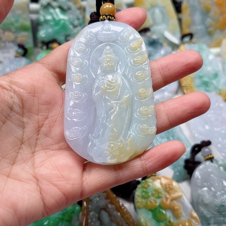 用***华翡翠未镶嵌吊坠(不含链)挂件