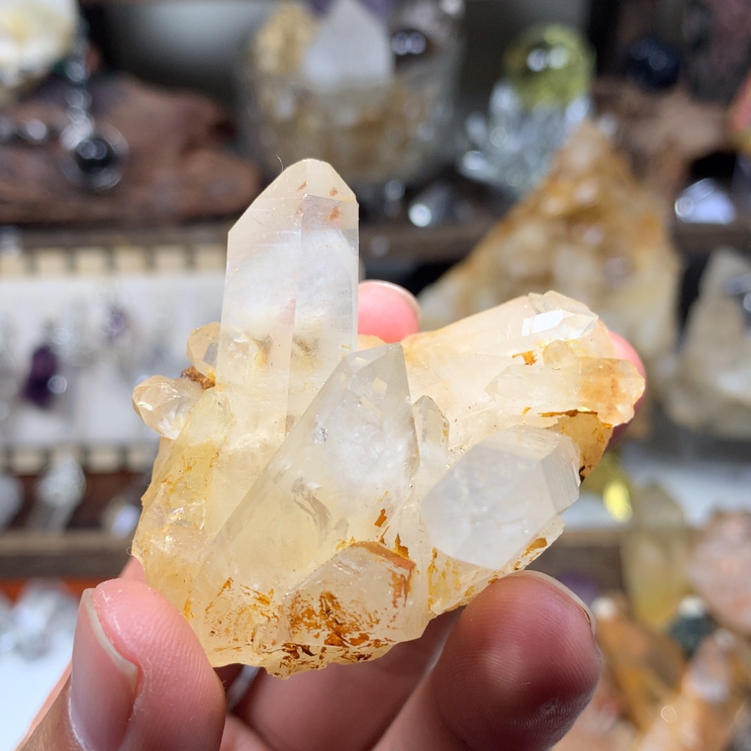 珠宝半成品水晶未镶嵌喜马拉雅白兔毛