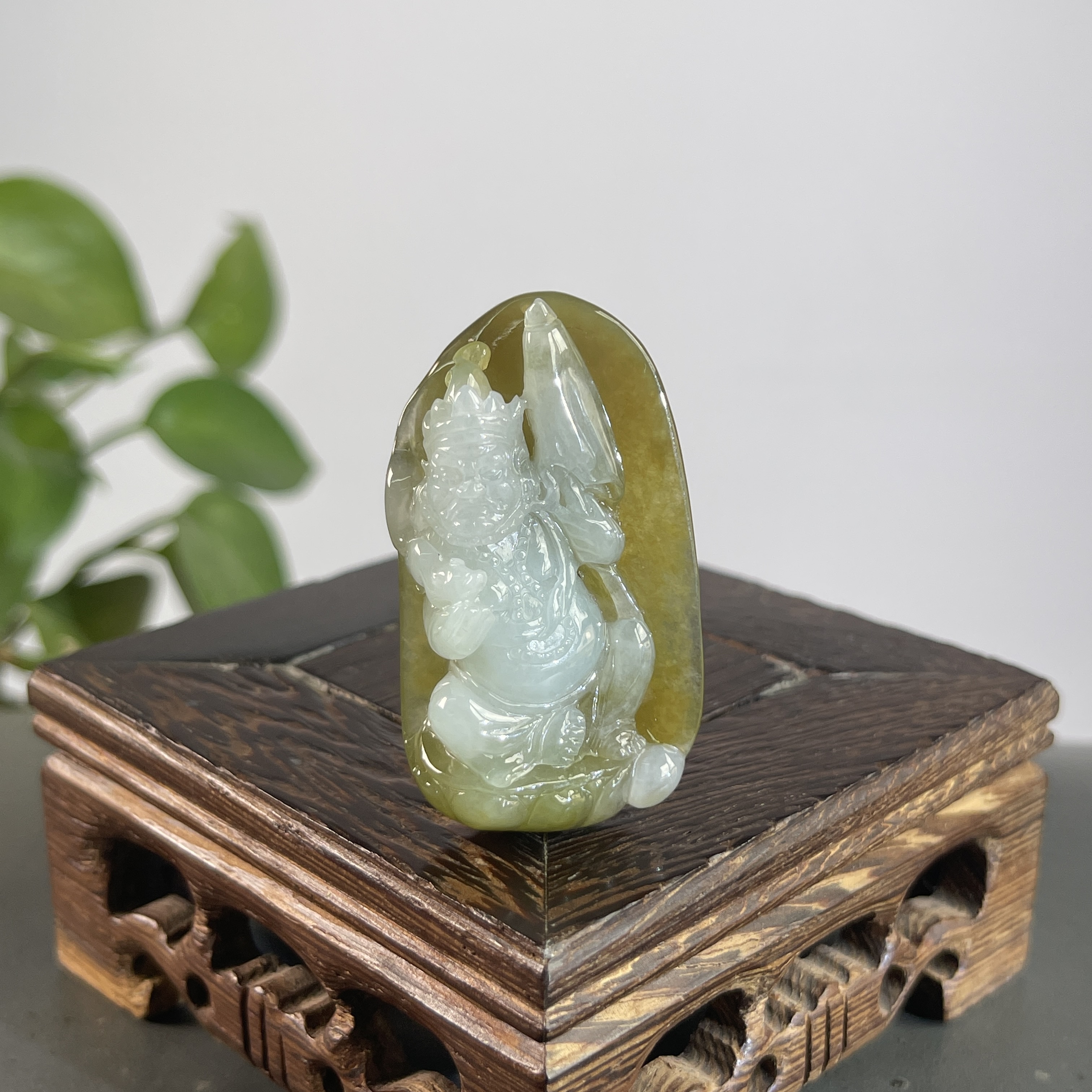 JYW26-55  天然缅甸翡翠A货  特色件