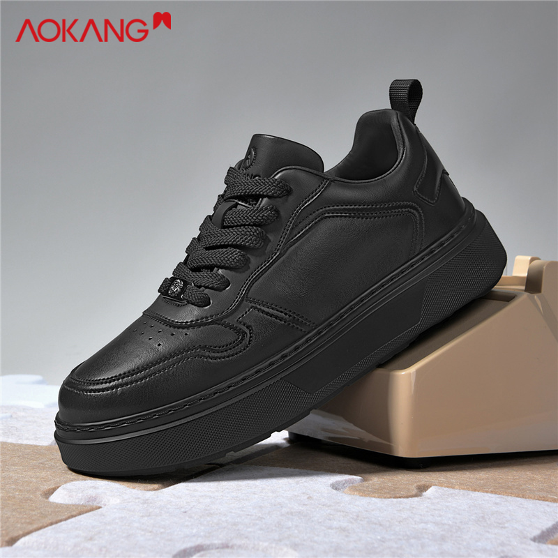 Aokang/奥康2025秋季官方正品户外运动增高休闲板鞋时尚百搭男鞋