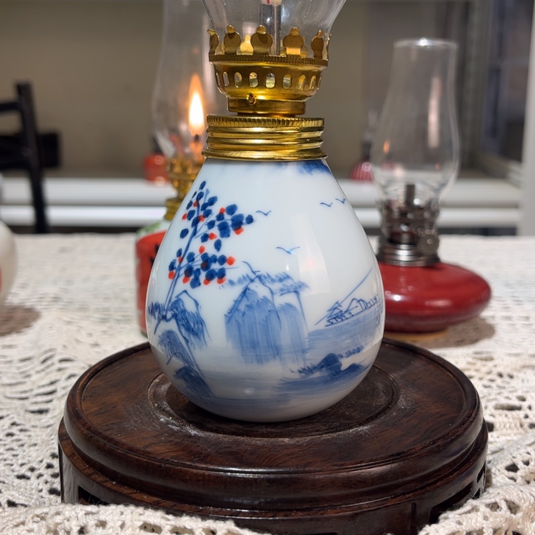 摆件景德镇陶瓷香薰灯