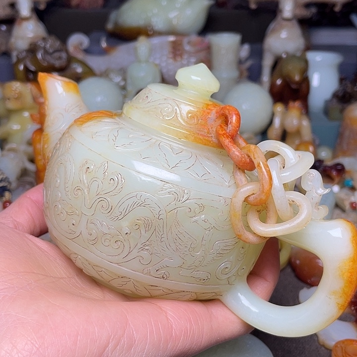 用***4和田玉未镶嵌挂件