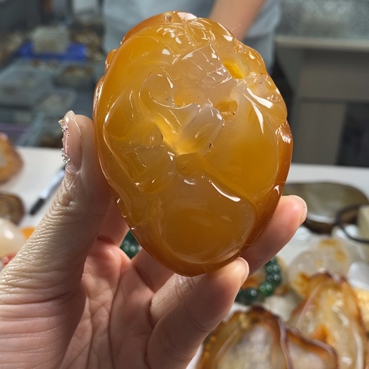 玛瑙/玉髓吊坠(不含链)未镶嵌