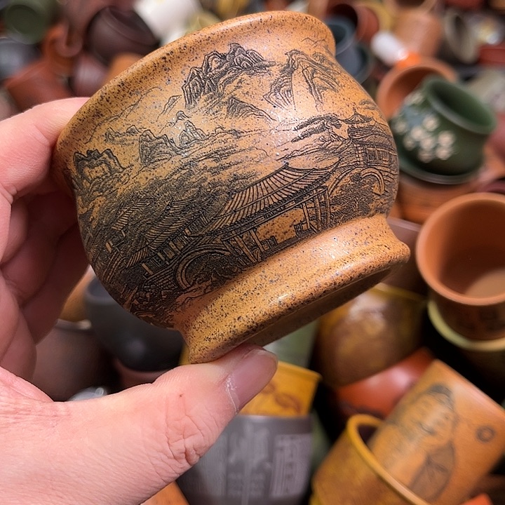 紫砂茶杯全手工紫砂主人杯