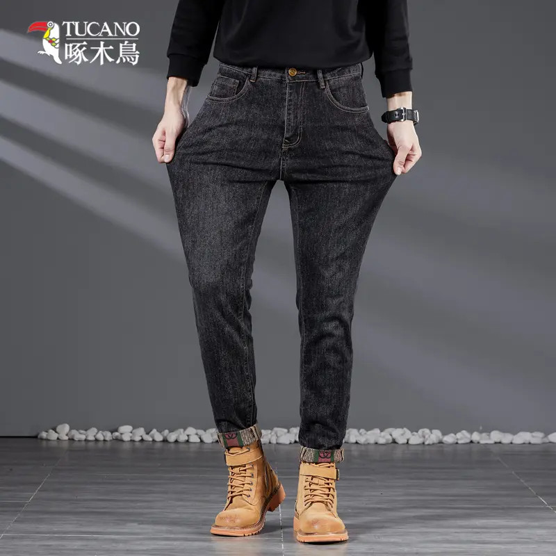 TUCANO/啄木鸟春秋季新款时尚弹力直筒牛仔裤男士宽松百搭长裤子