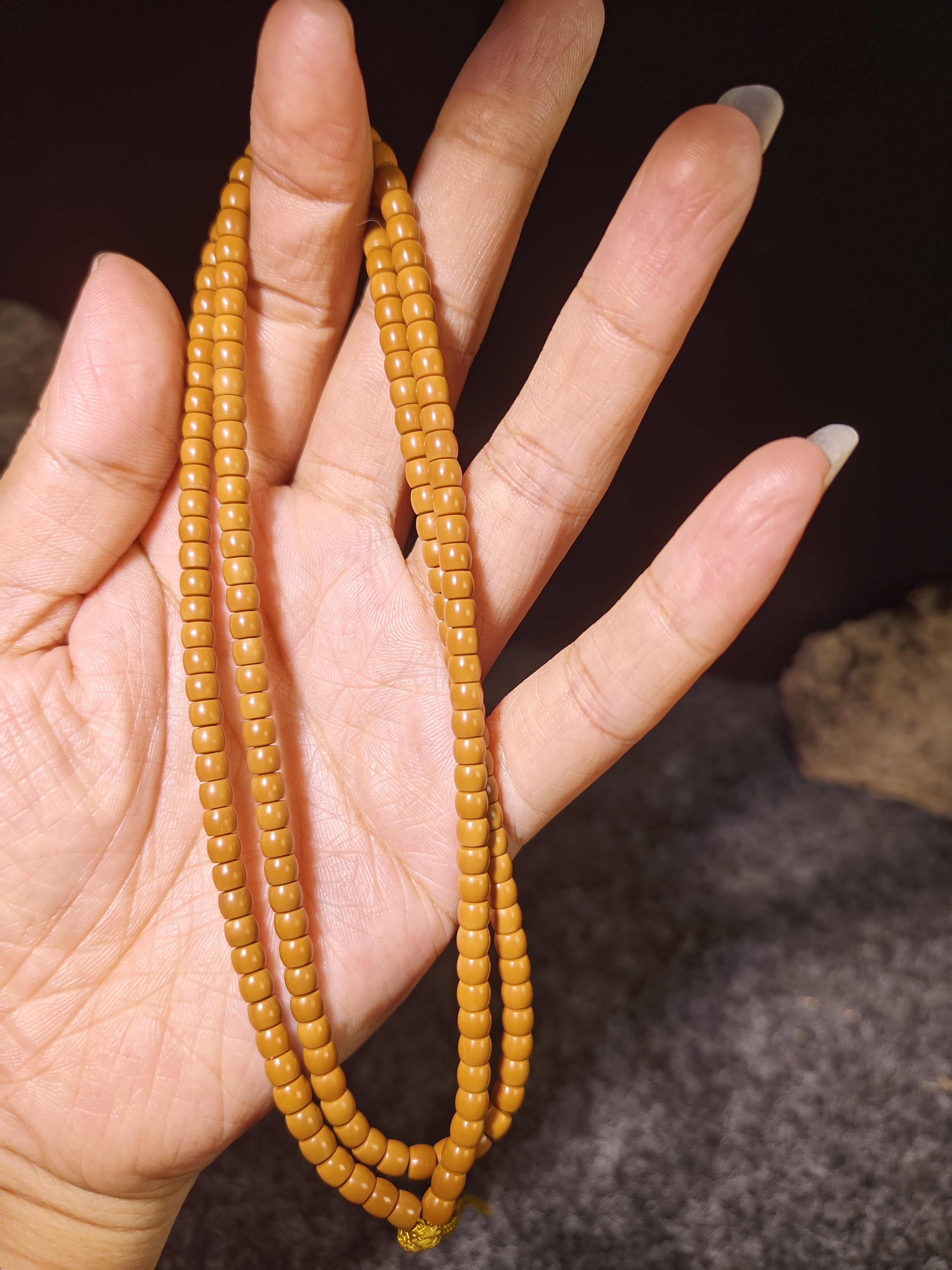 橄榄核核尖颜色均匀一致不漏白4.6尺寸165颗