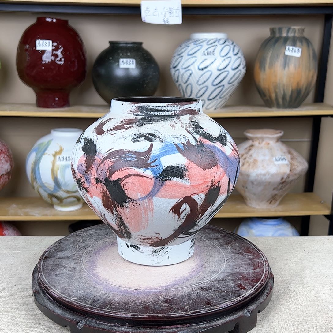 陶瓷68花瓶摆件创意