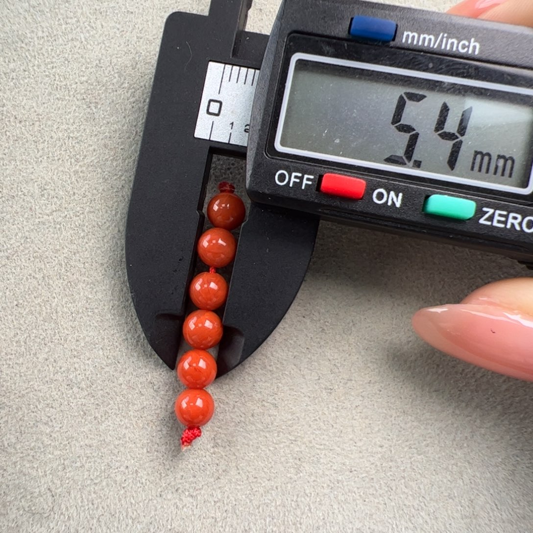 南红玛瑙未镶嵌（满肉套装5mm