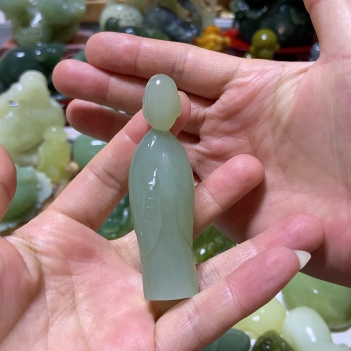 【闪购商品】蛇纹石玉把件未镶嵌