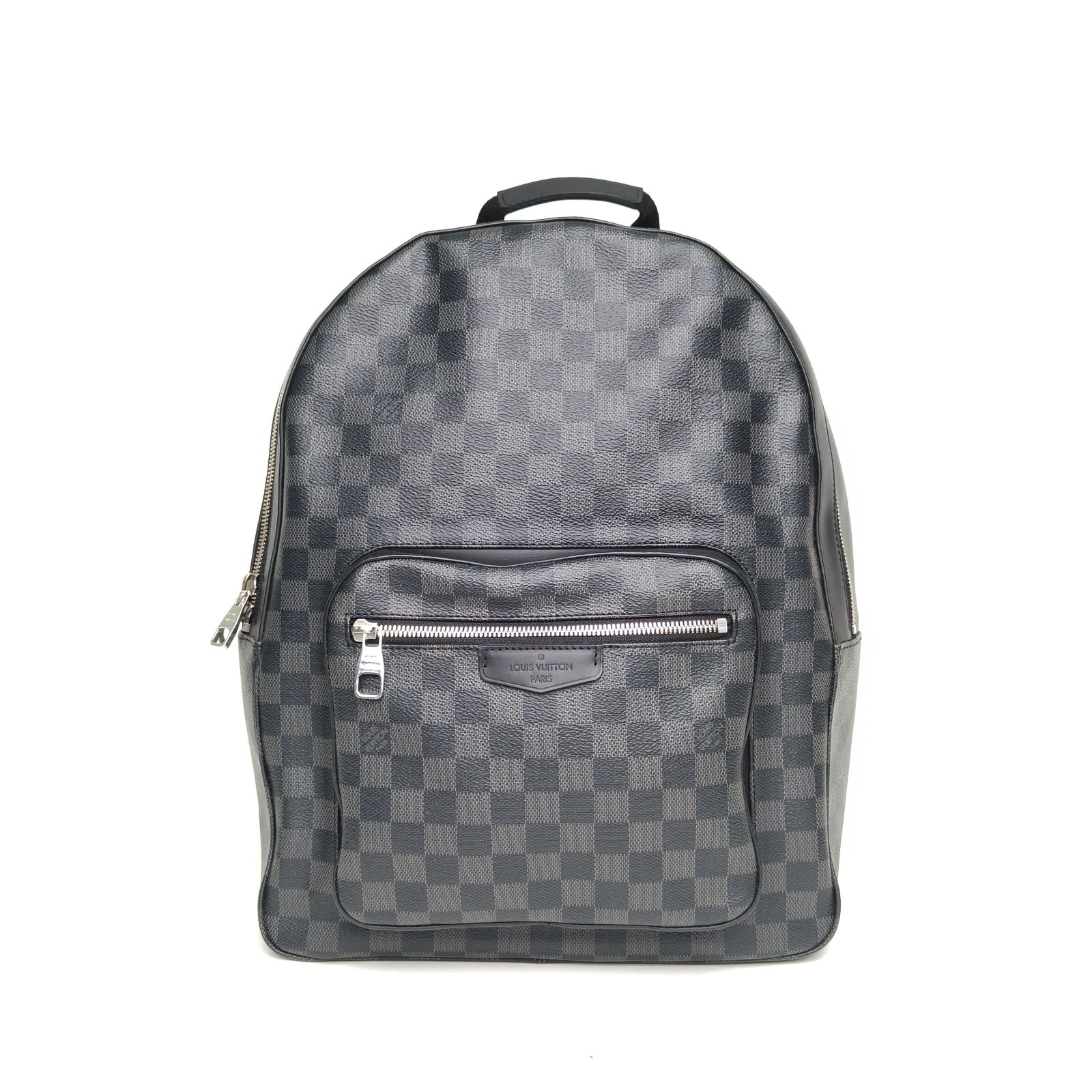 99新 LouisVuitton/路易威登 【娇】双肩包 黑棋格帆布芯片 130638