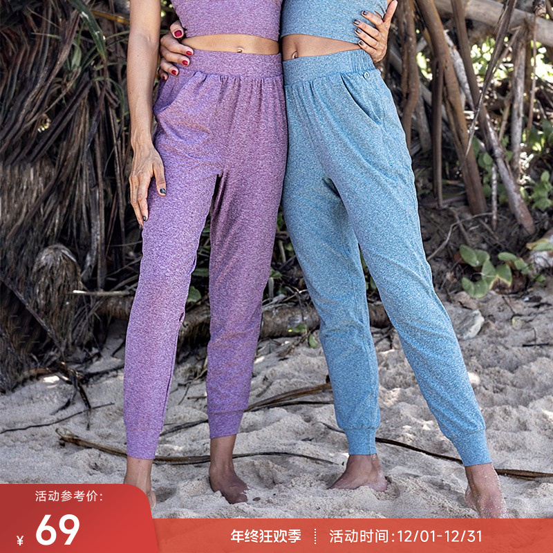 【达人专享】重塑之路高弹力透气女士健身运动休闲裤束腰裤Relax