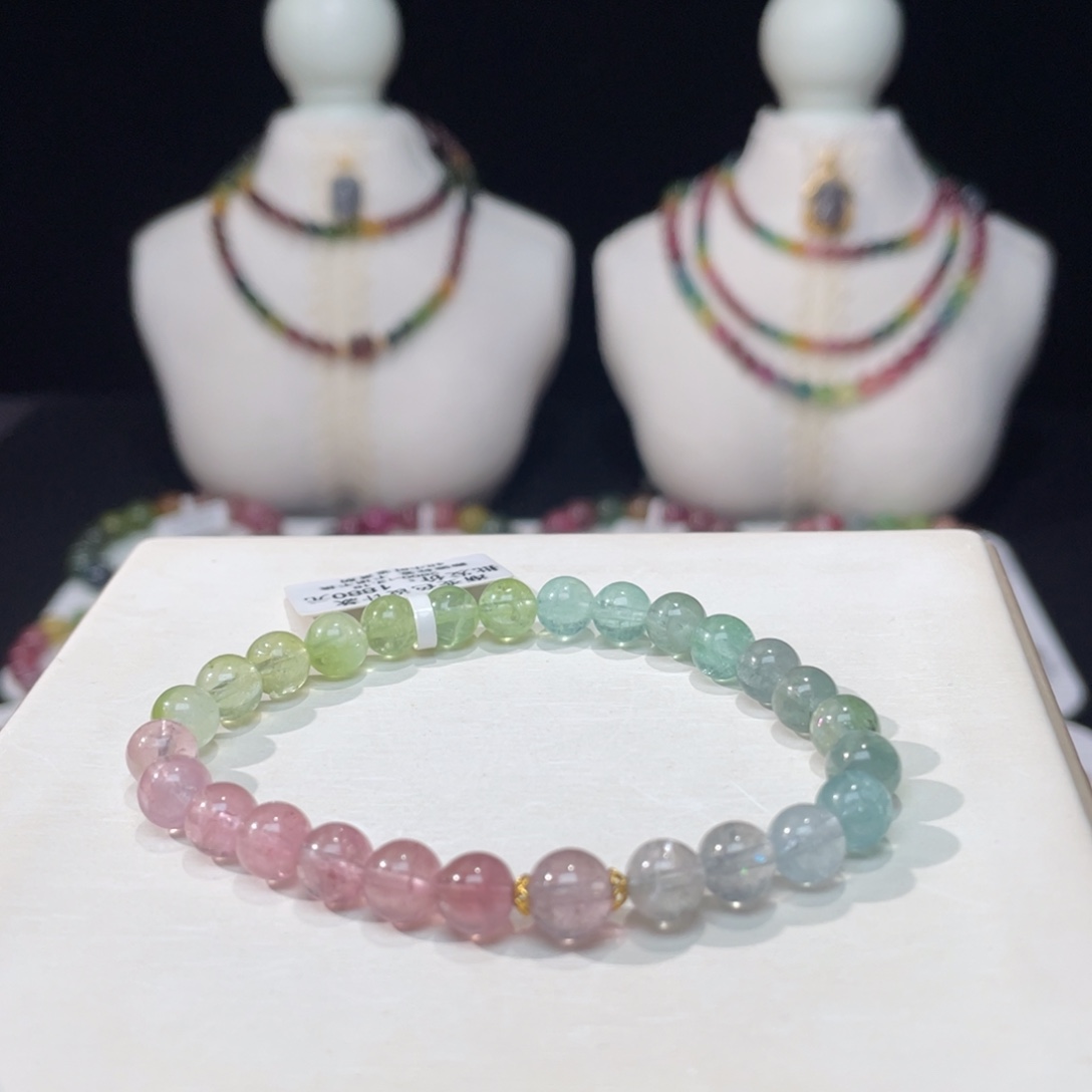 手串未镶嵌碧玺6.8mm±