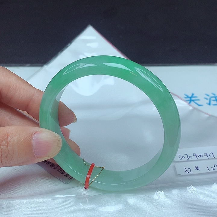 未镶嵌手镯翡翠57圈0917