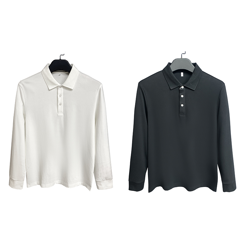 九【经典翻领长T】净版长袖微弹男士长袖圆领百搭秋冬针织T恤PS023