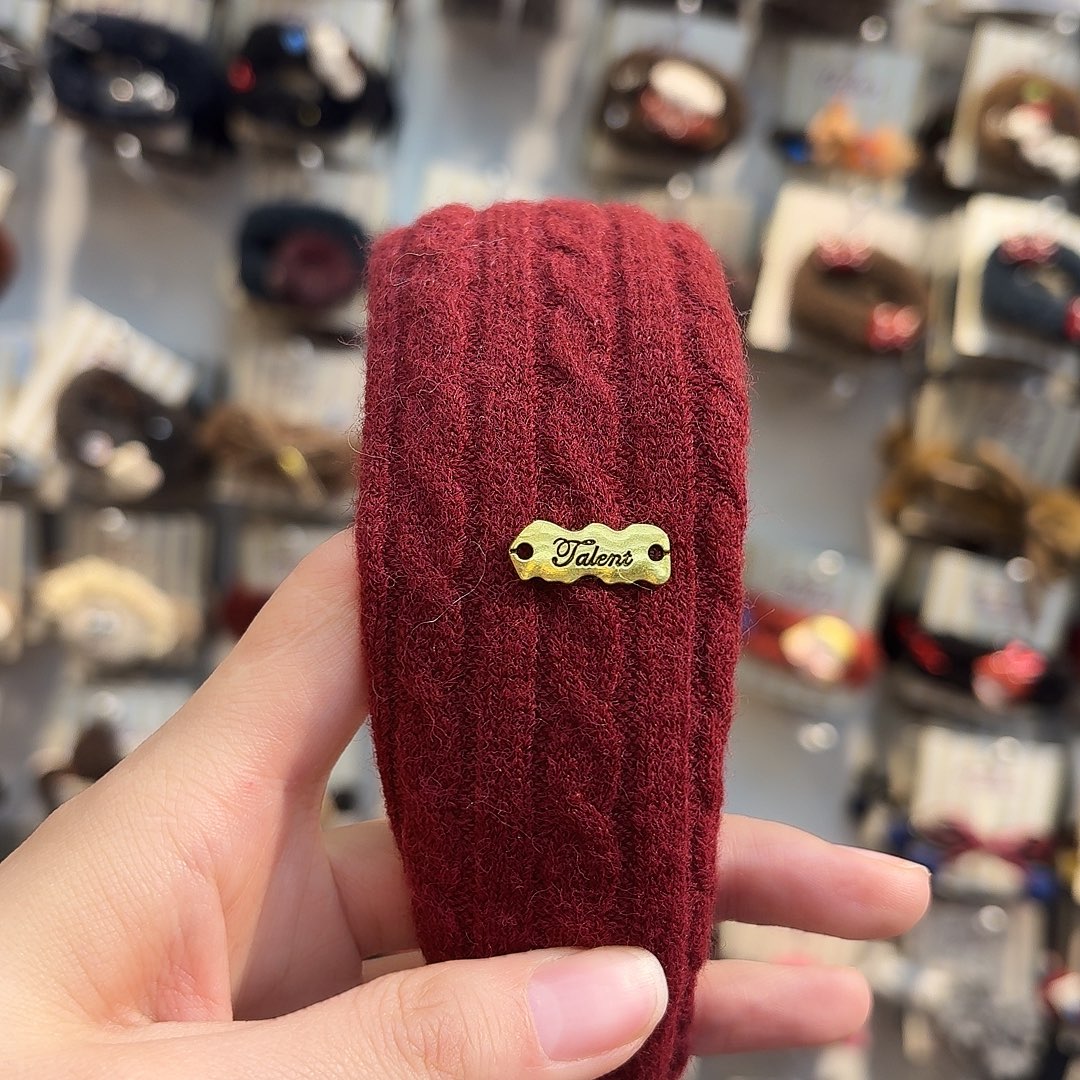 布艺铁合金发箍红色