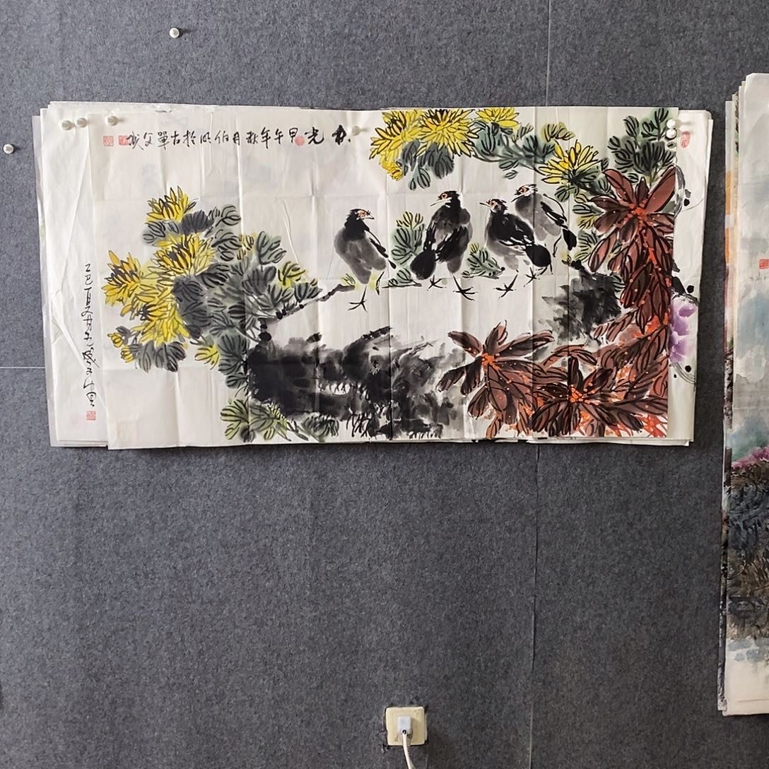 国画纯手写手绘国画作品1