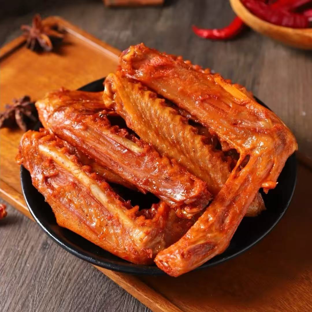 草本卤鸭翅香辣美食休闲即食卤味零食小吃解馋开袋即食解馋零食