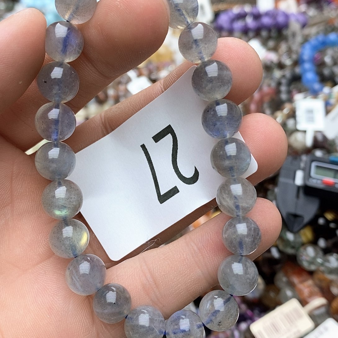 拉长石手链未镶嵌手链