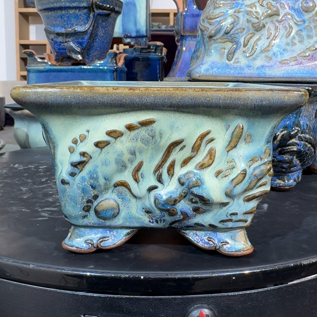 清***茶陶摆件觉象钧创盆景艺术