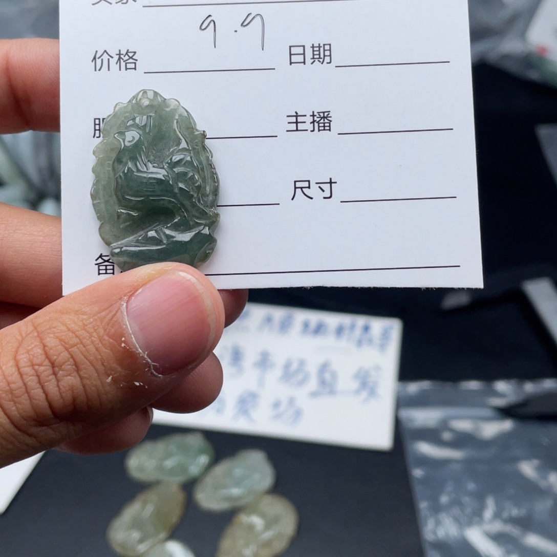 翡翠颈饰未镶嵌天****?