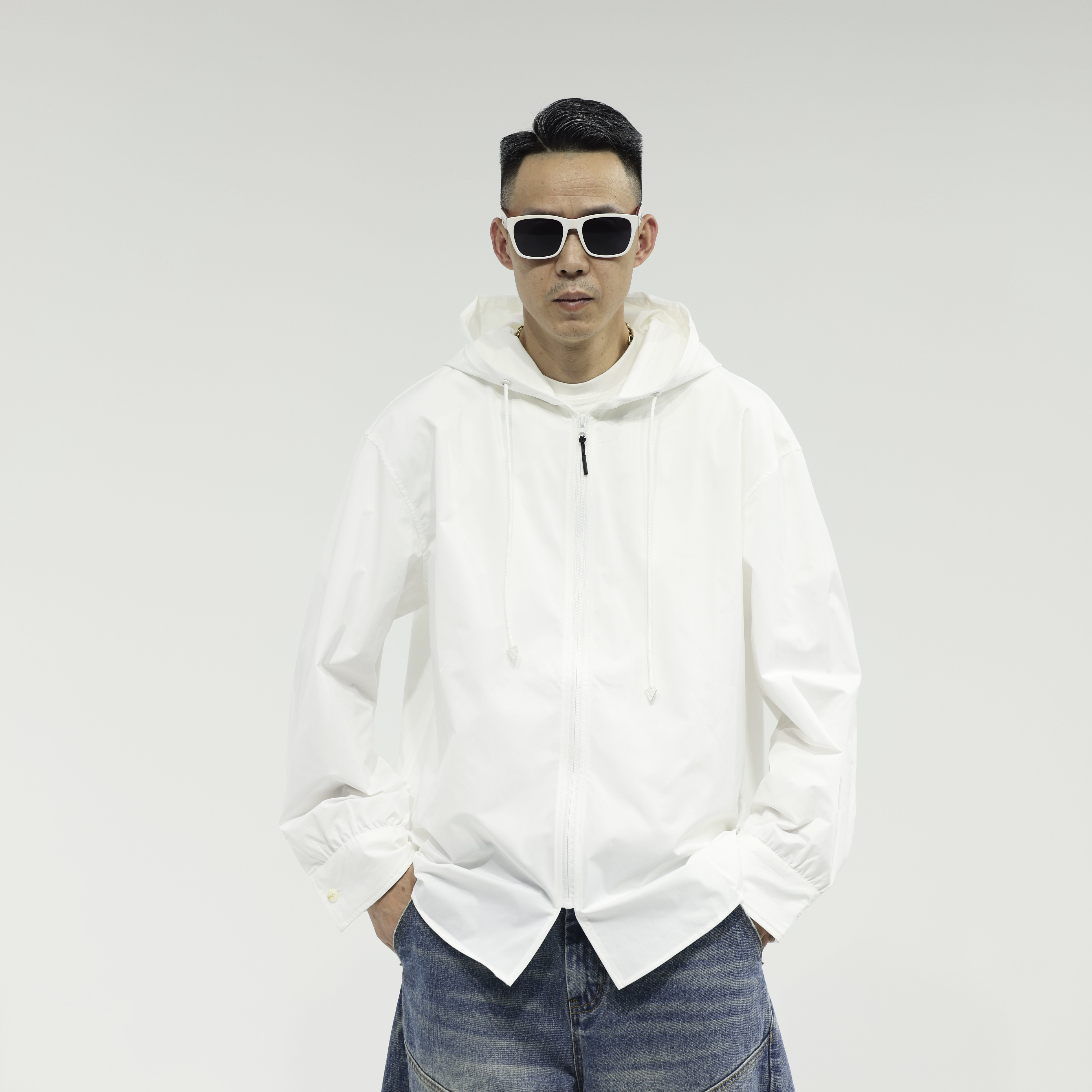 2025NKER(陈先生设计师款)时尚连帽男士百搭休闲拉链外套