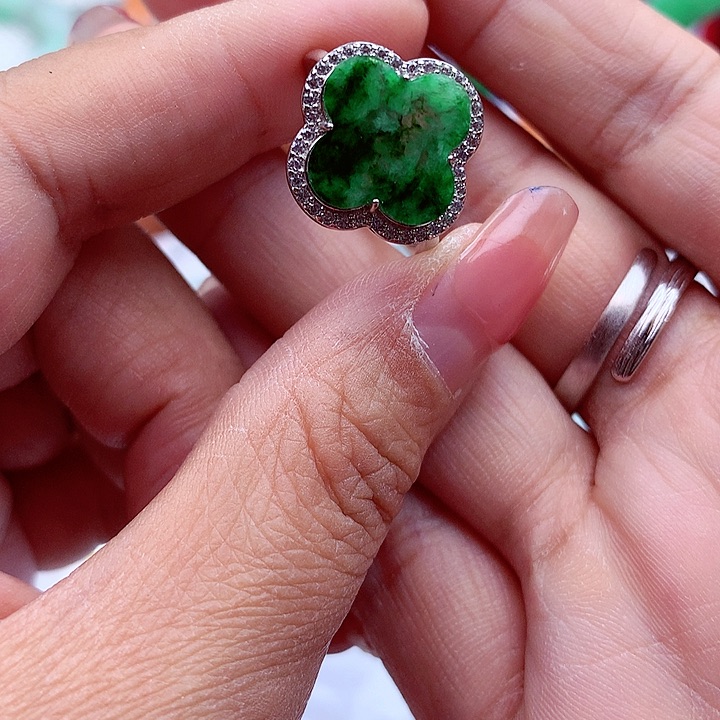 翡翠颈饰银S925镶嵌翡翠