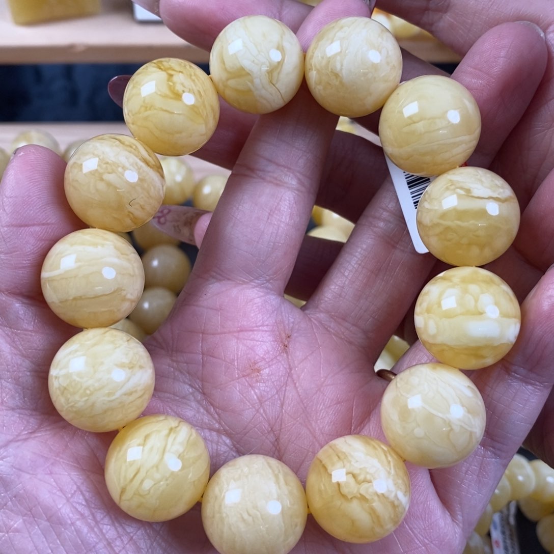 蜜蜡裸石未镶嵌18➕虎皮满蜡