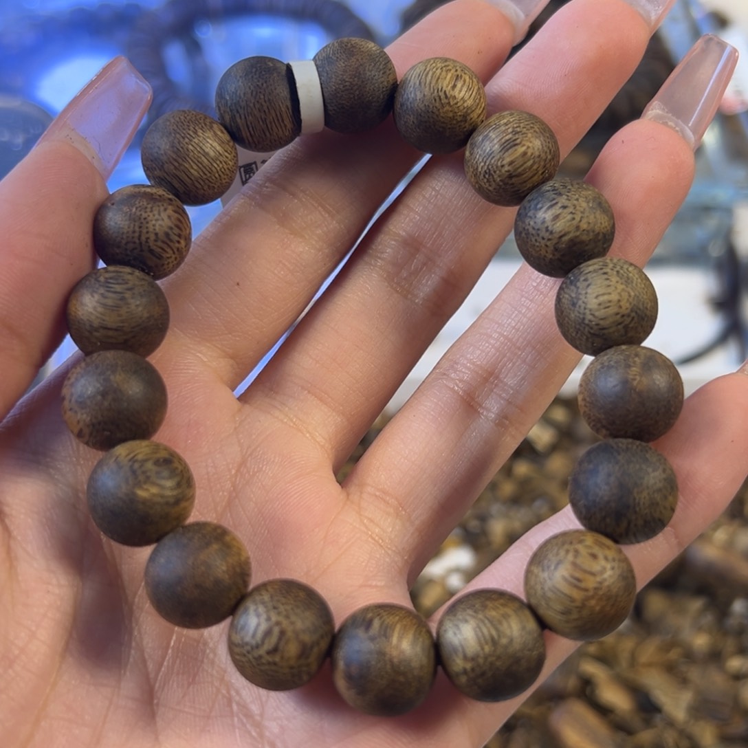 沉香手串兆*奇楠沉香单圈手串.2勺子13