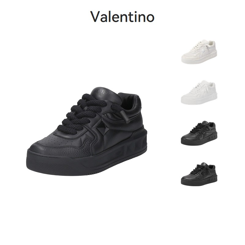 Valentino华伦天奴 男士铆钉厚底系带运动鞋 2S0G37 XTM