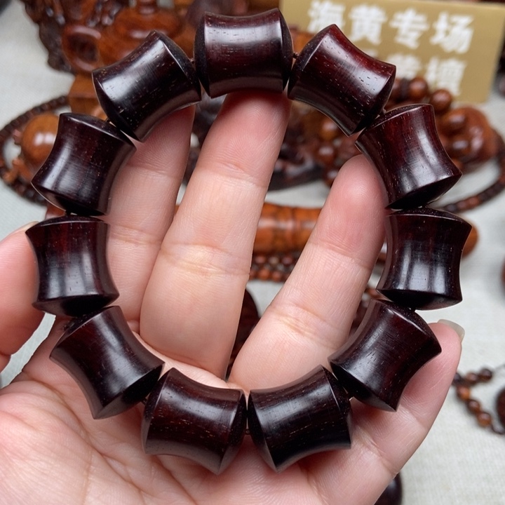 把件黄花梨/降香黄檀小叶紫檀竹节珠