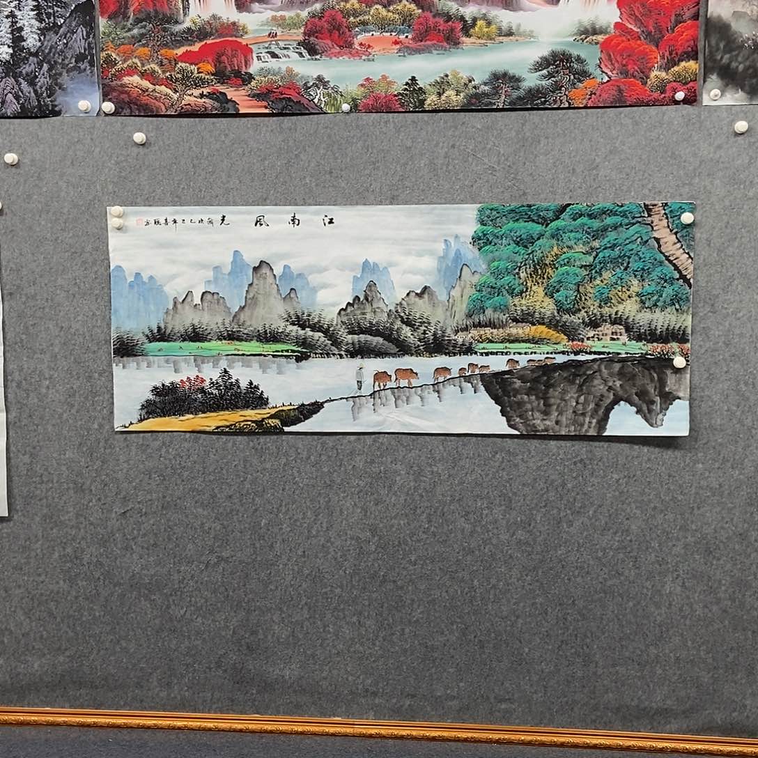 国画小六尺山水一幅