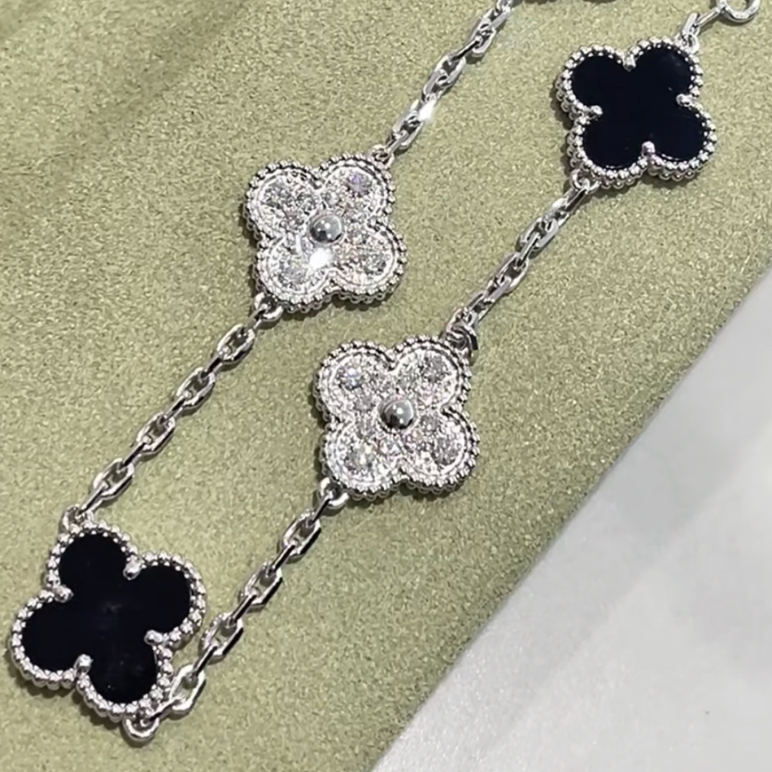 手链 高货间钻四叶草系列首饰手链