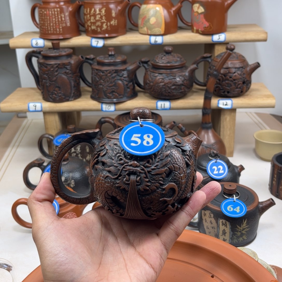 壶210cc 建水紫陶老手艺人全手工制作