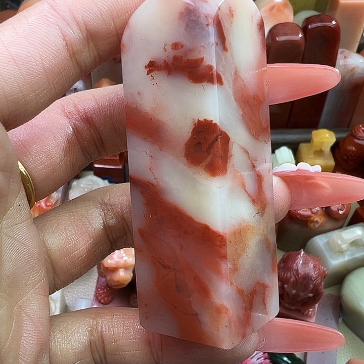 寿山石印石187号玫瑰花65:20:：20