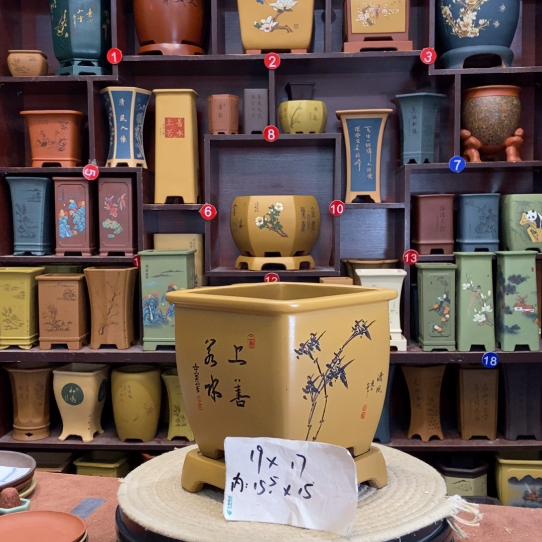 紫砂花盆紫砂花盆