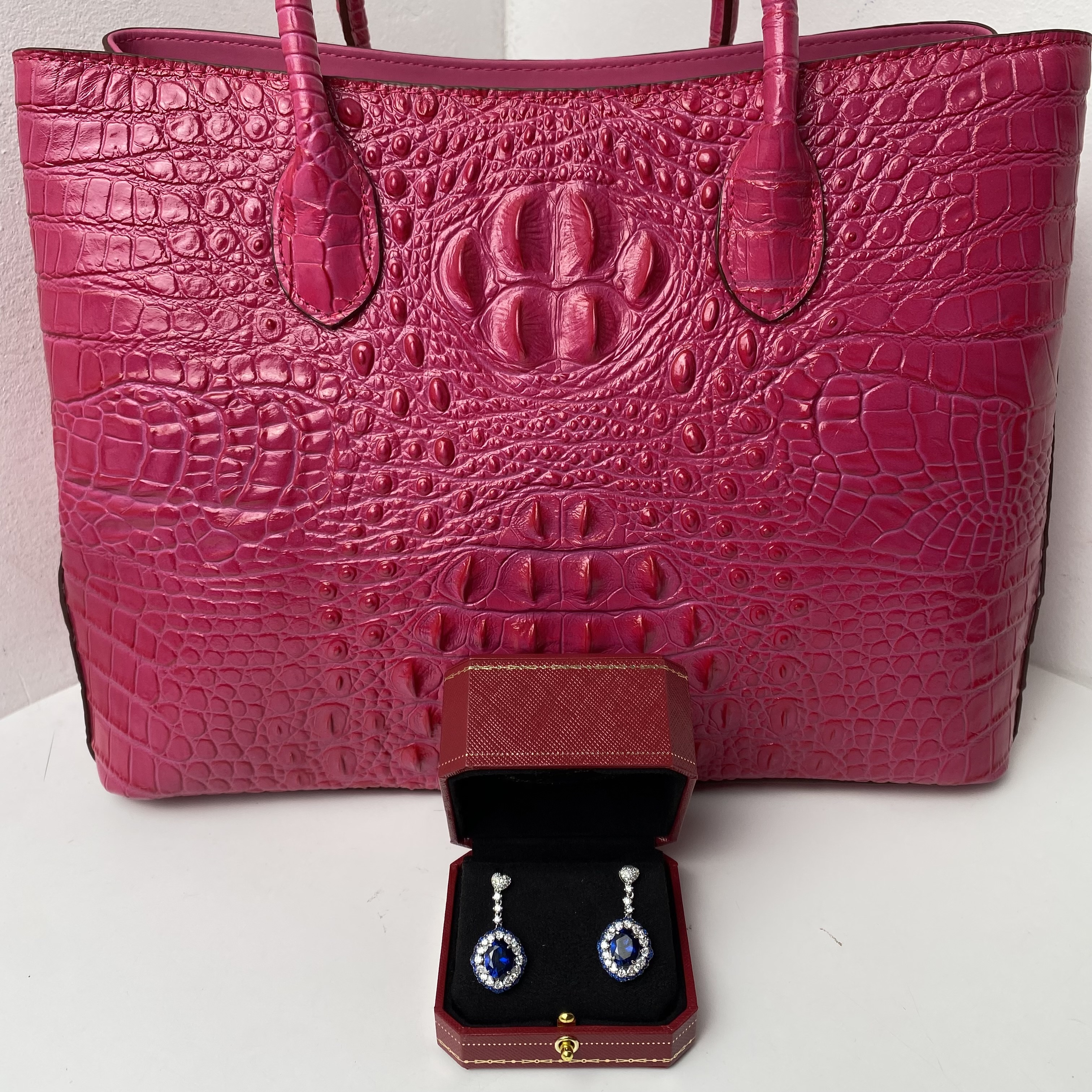 2758耳钉--蓝--精工蓝耳钉赠礼盒