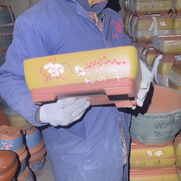 紫砂花盆紫砂花盆和