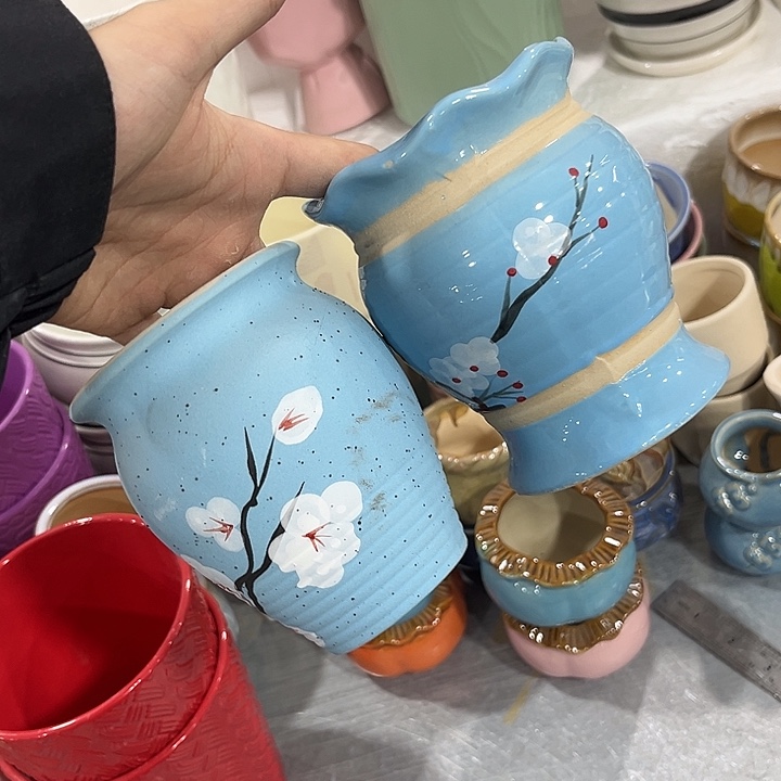 福利款式陶瓷花盆全场10包邮