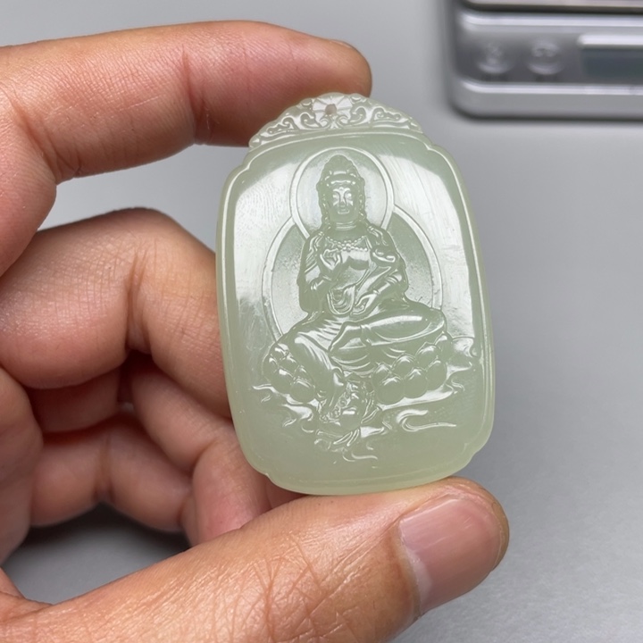 和田玉吊坠(不含链)未镶嵌鷖*