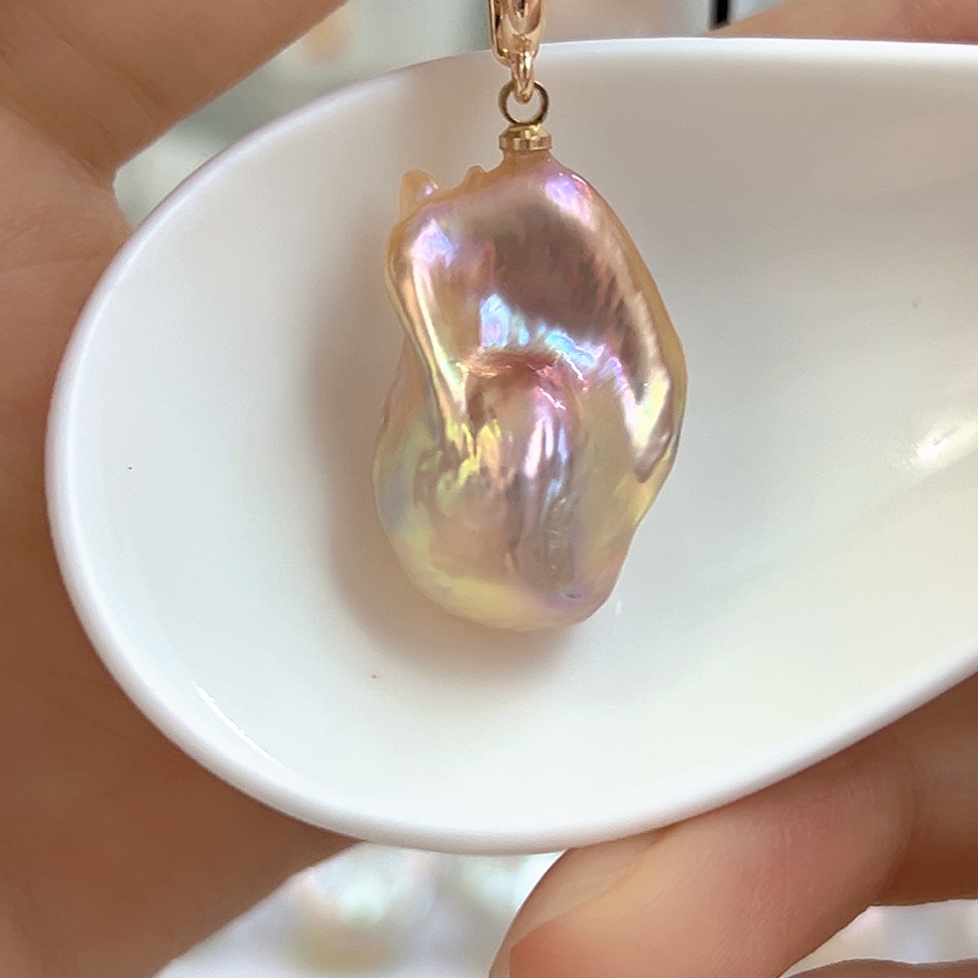 淡水珍珠颈饰银S925镶嵌